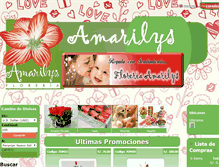 Tablet Screenshot of amarilysfloreria.com